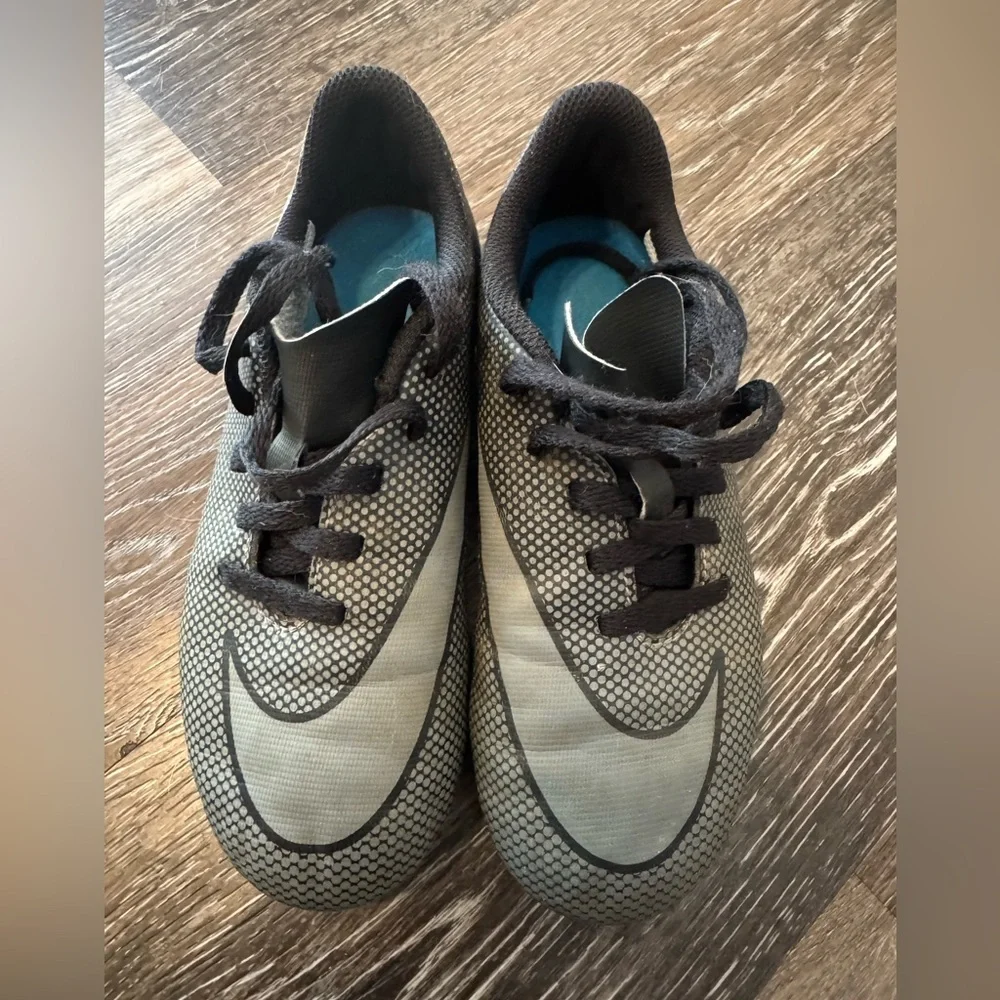 Nike Kids Black and Gray Soccer Cleats - Little Kids 13C